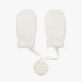 Ivory Wool & Cashmere Mittens