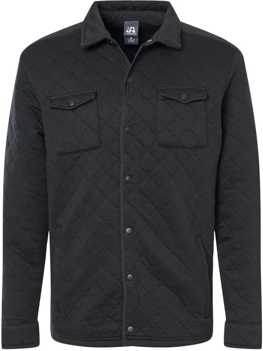 J. America Quilted Jersey Shirt Jacket