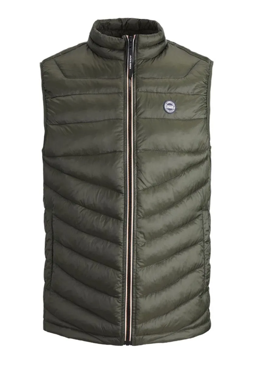 Jack & Jones Hero Puffer Bodywarmer Gilet Rosin