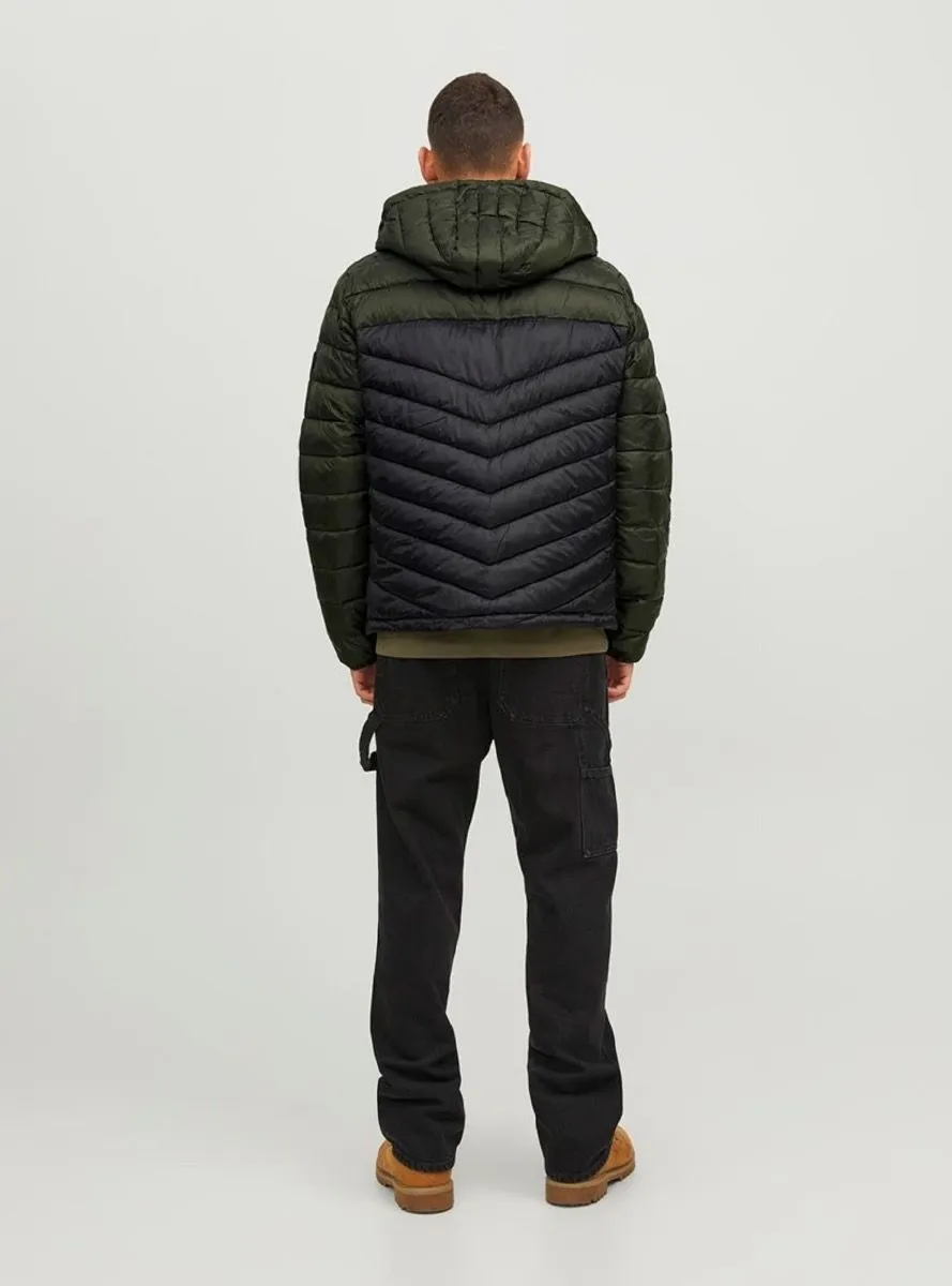 Jack & Jones Hero Puffer Hooded Jacket Rosin/Blocked