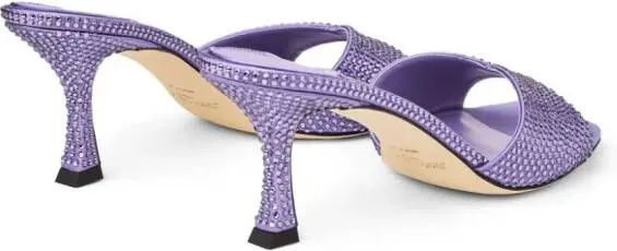 Jimmy Choo Skye 70mm satin mules Purple