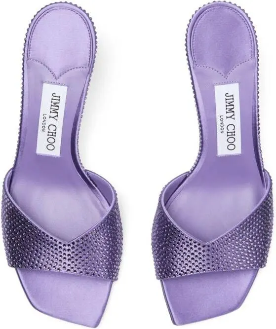 Jimmy Choo Skye 70mm satin mules Purple