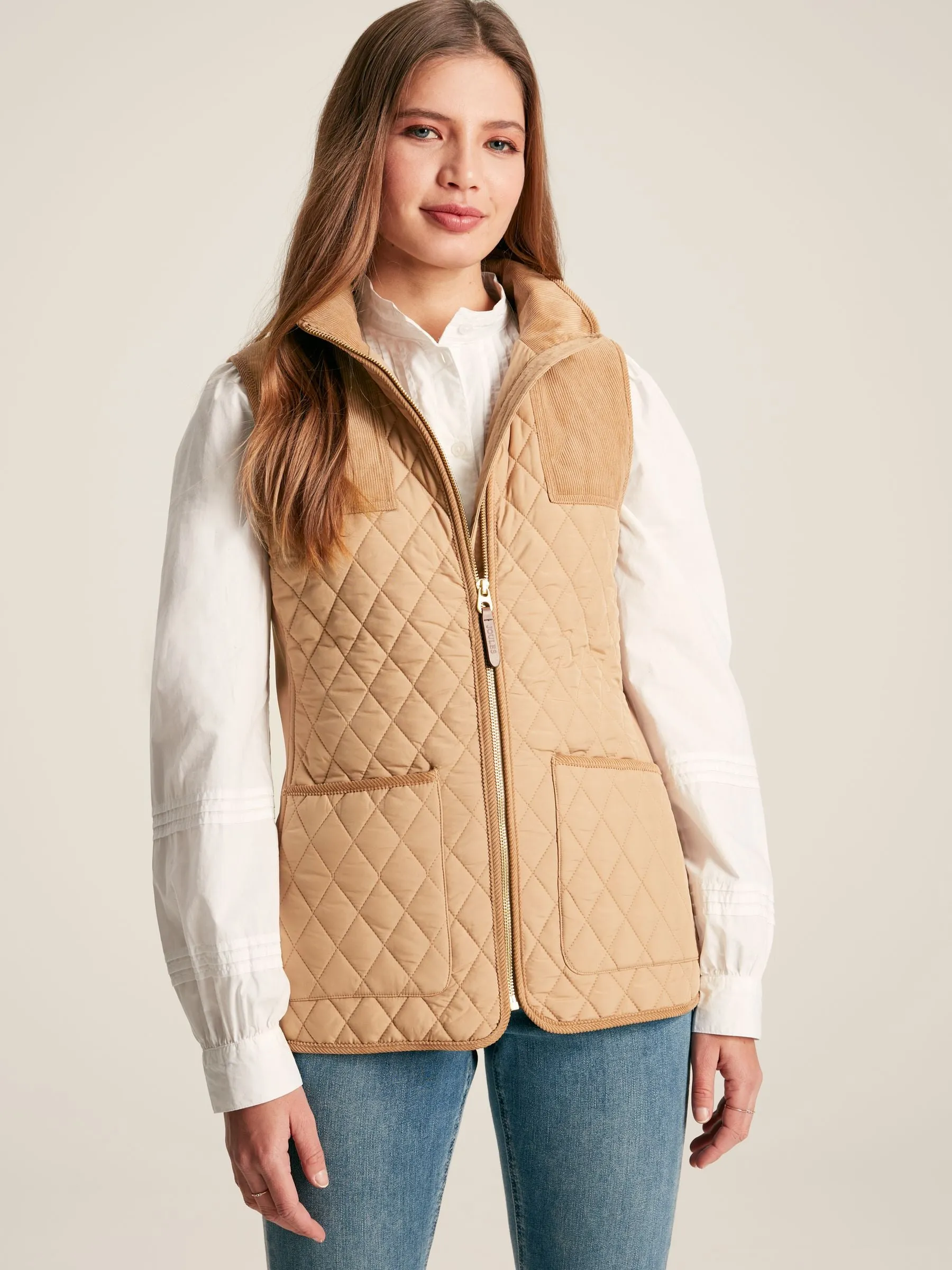 Joules Stately Showerproof Diamond Quilted Gilet