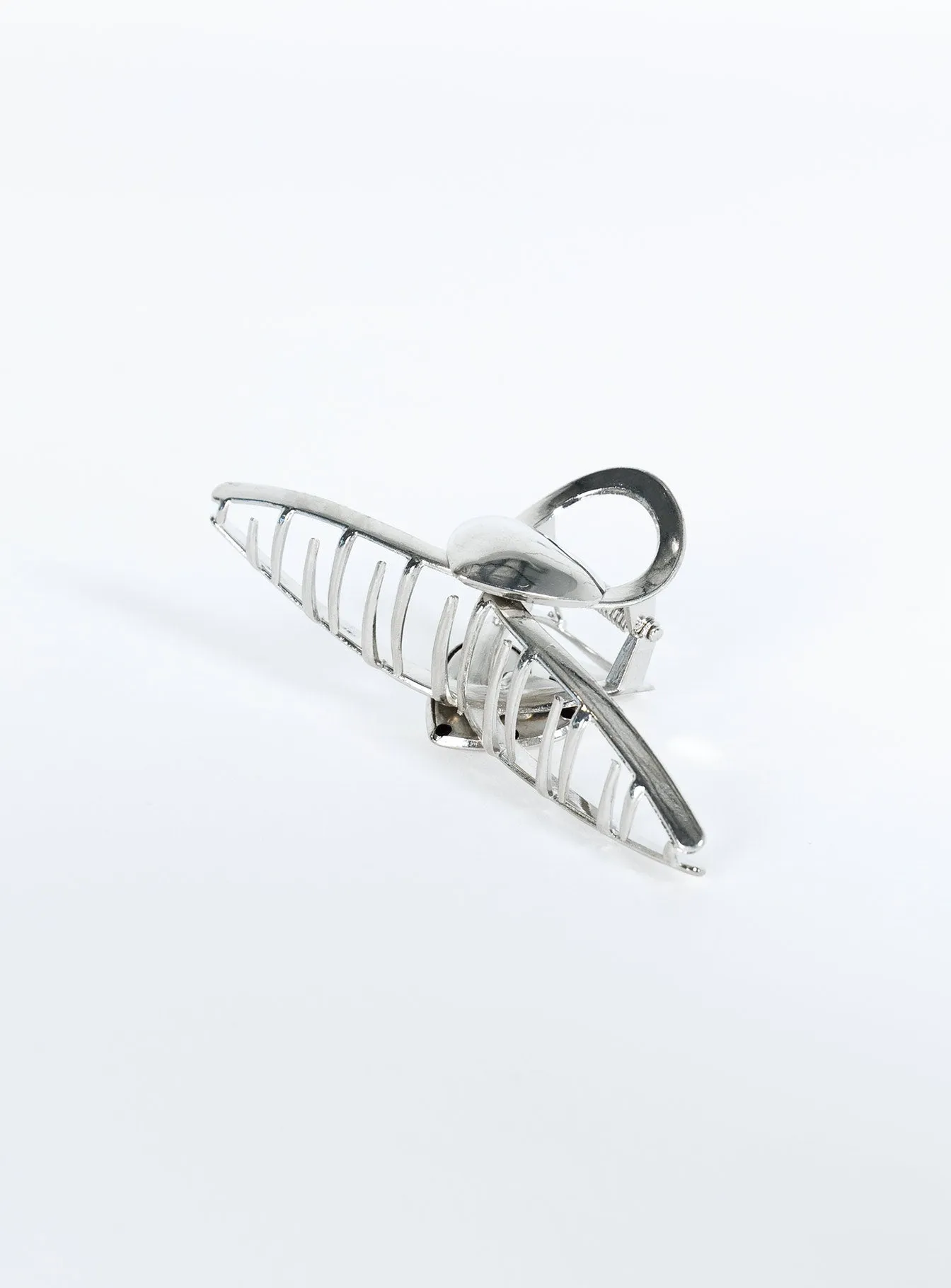 Keltie Hair Clip Chrome