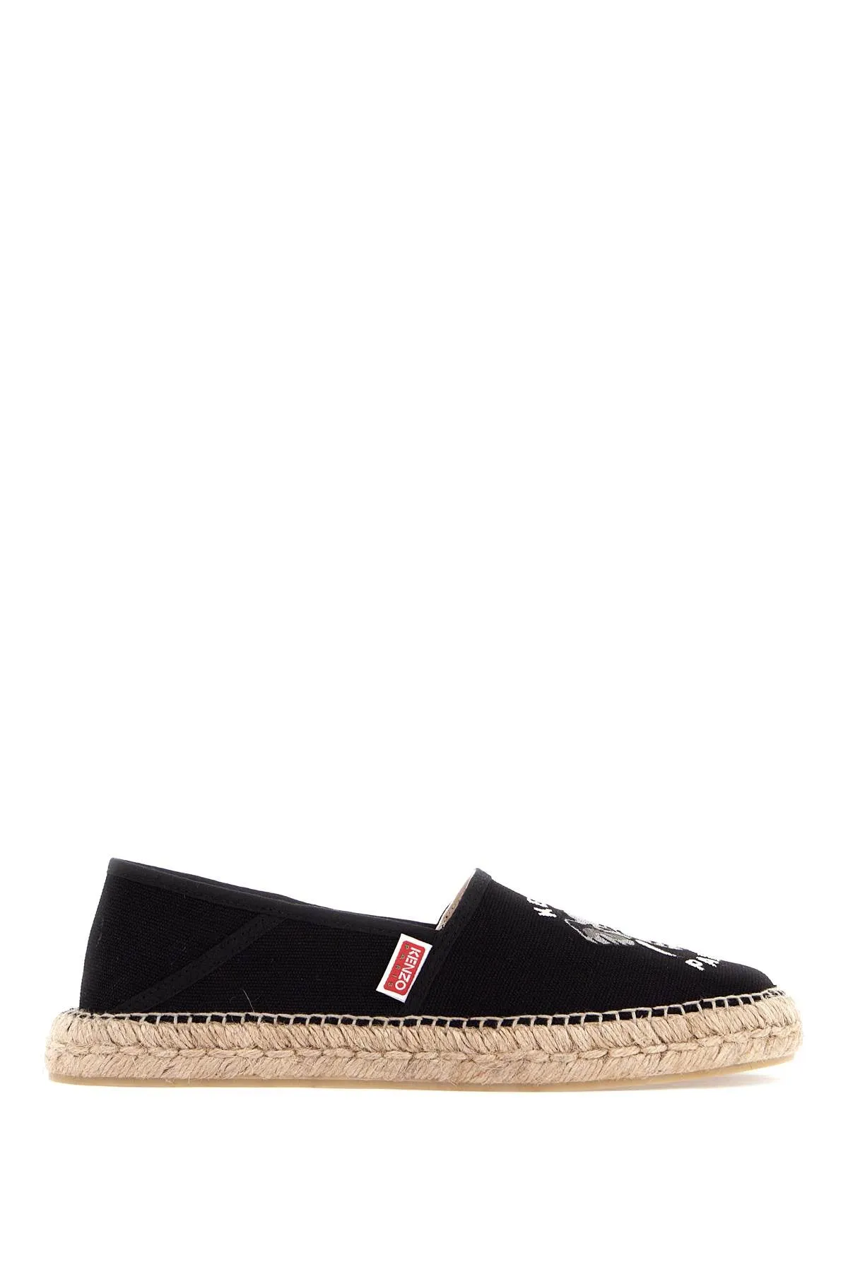 KENZO canvas espadrilles with logo embroidery