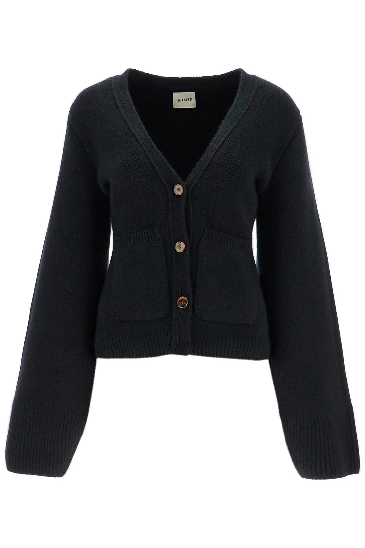 Khaite Scarlet Cashmere Cardigan   Black