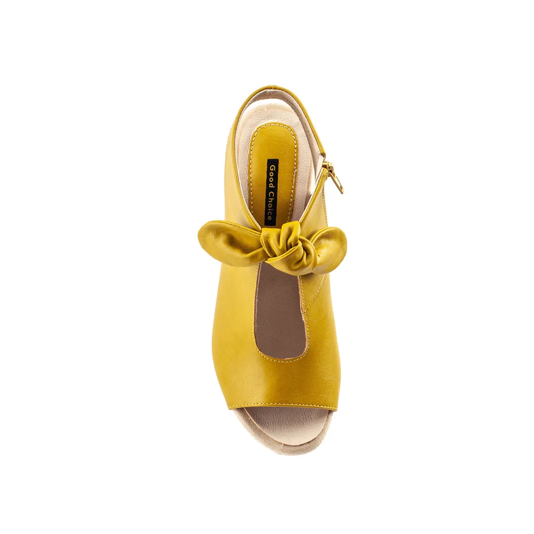 Kimora Yellow Heeled Sandals