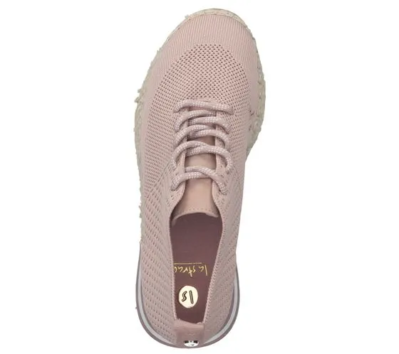 La Strada chaussures en cuir véritable pour femmes baskets de loisirs à la mode style espadrilles 1902367-4523 rose