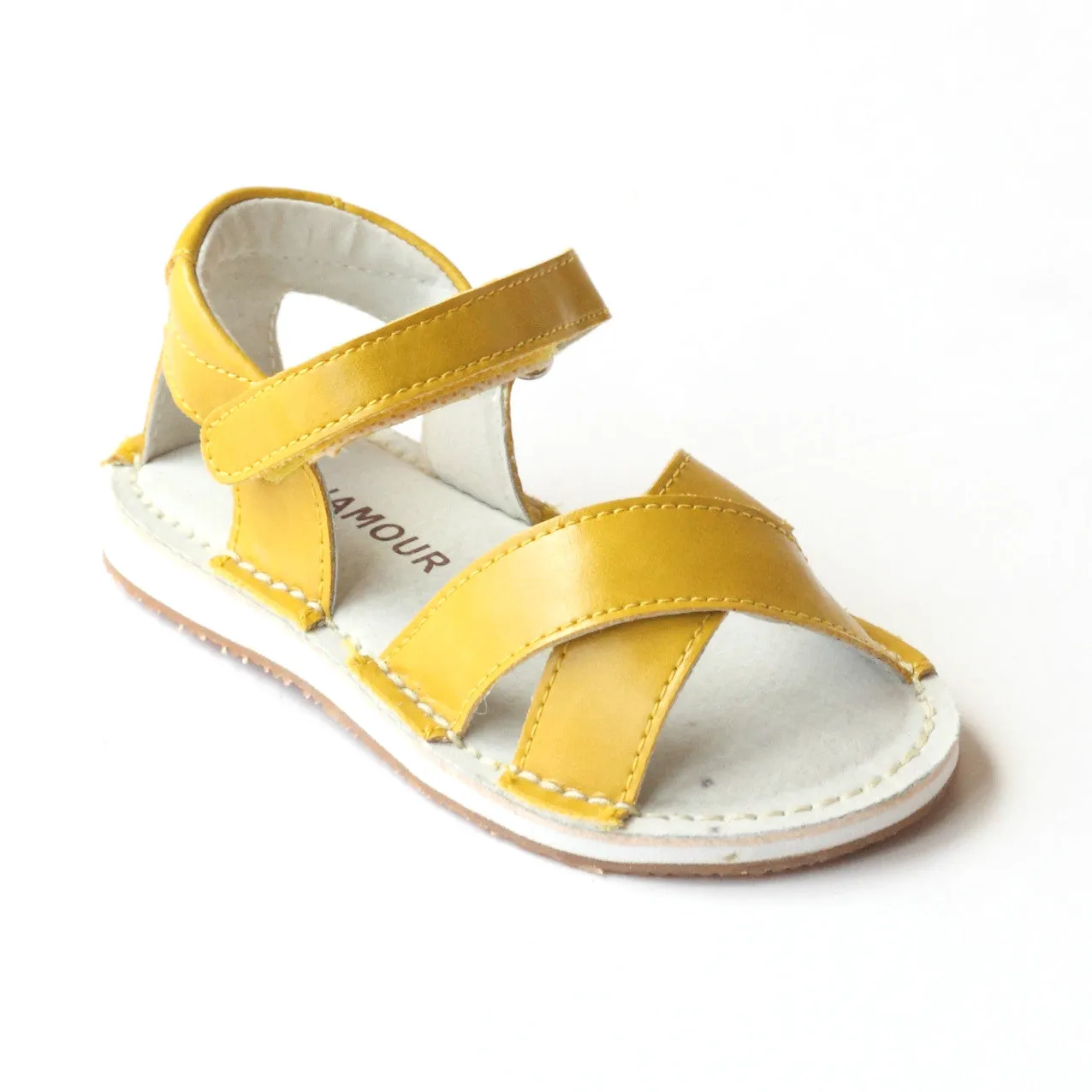 L'Amour Girls Crisscross Sandals