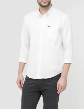 Lee Button Down Shirt - White