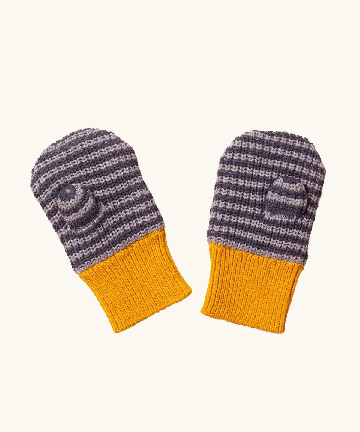 LGR Dreamy Blue Striped Knitted Mittens