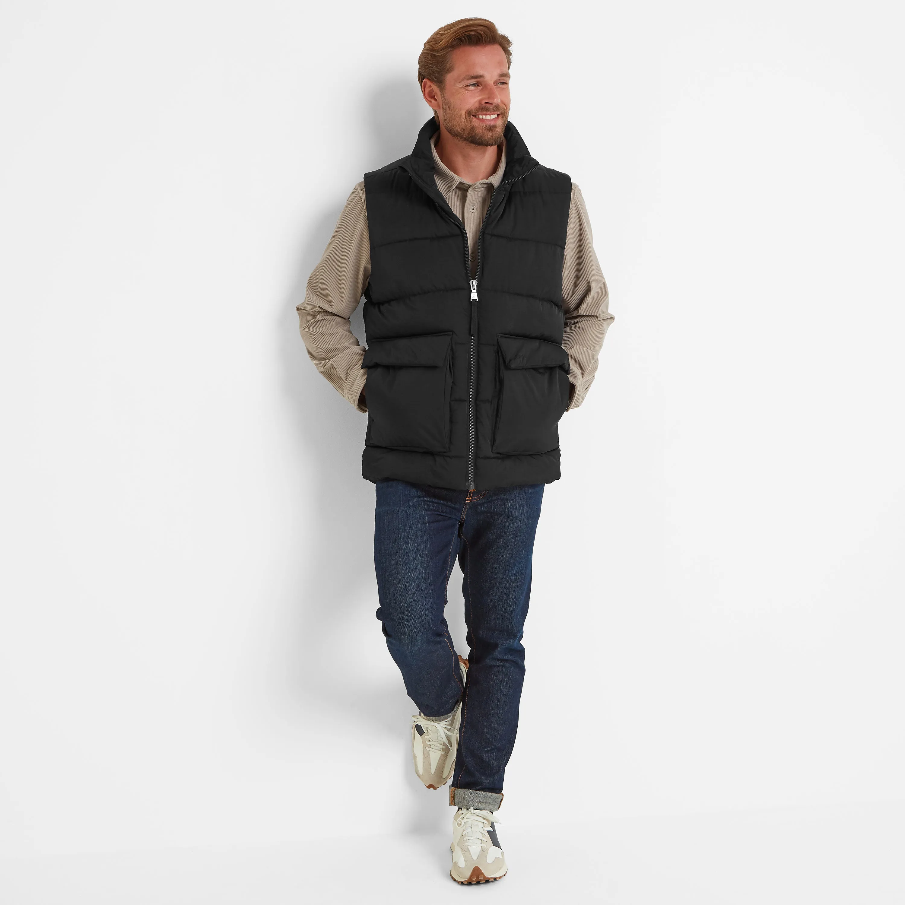 Lomax Mens Padded Gilet - Black