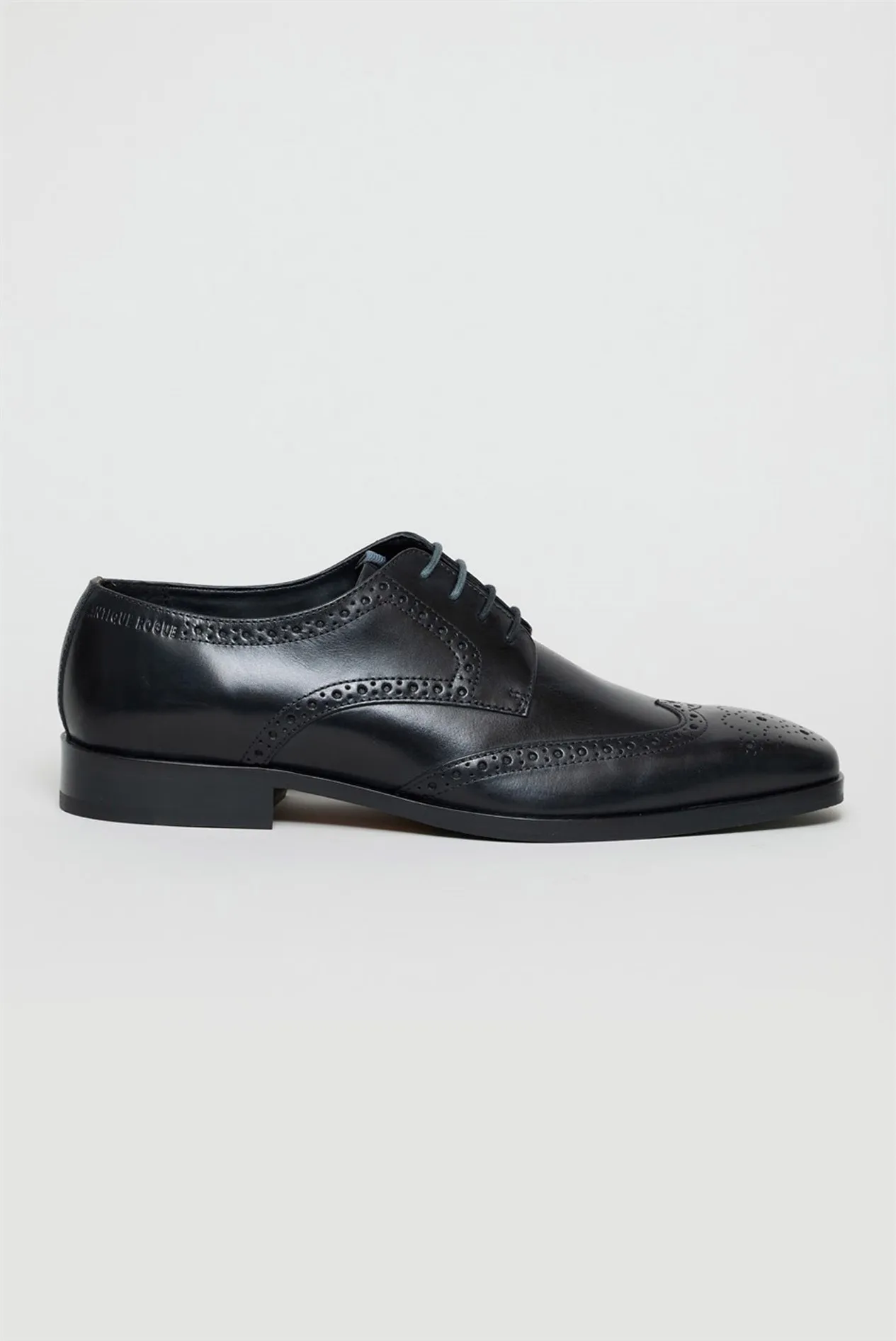 Luca Black Leather Brogues