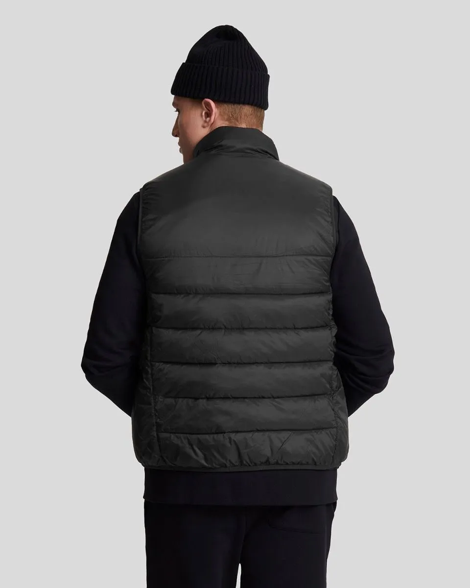 Lyle & Scott Wadded Quilted Gilet Jet Black