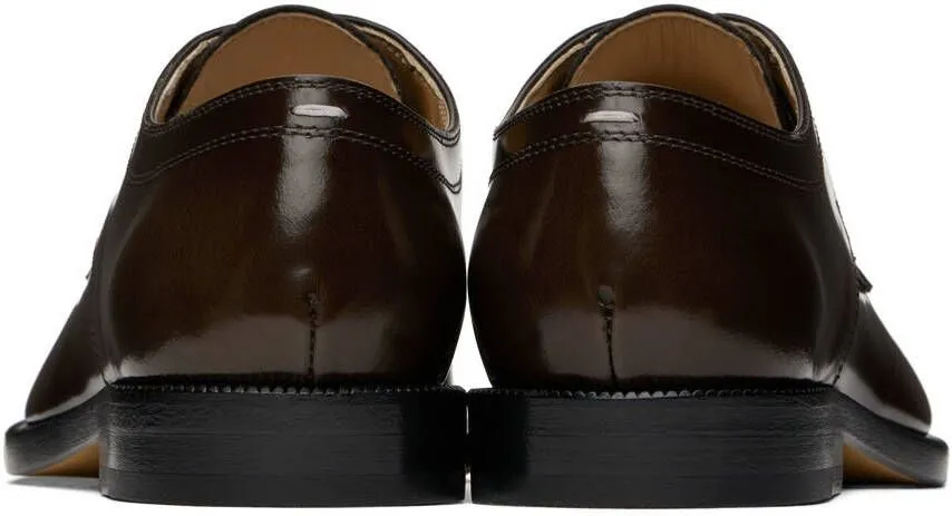 Maison Margiela Brown Leather Tabi Oxfords