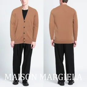 Maison Margiela  |Unisex Cashmere Street Style Plain Designers Cardigans