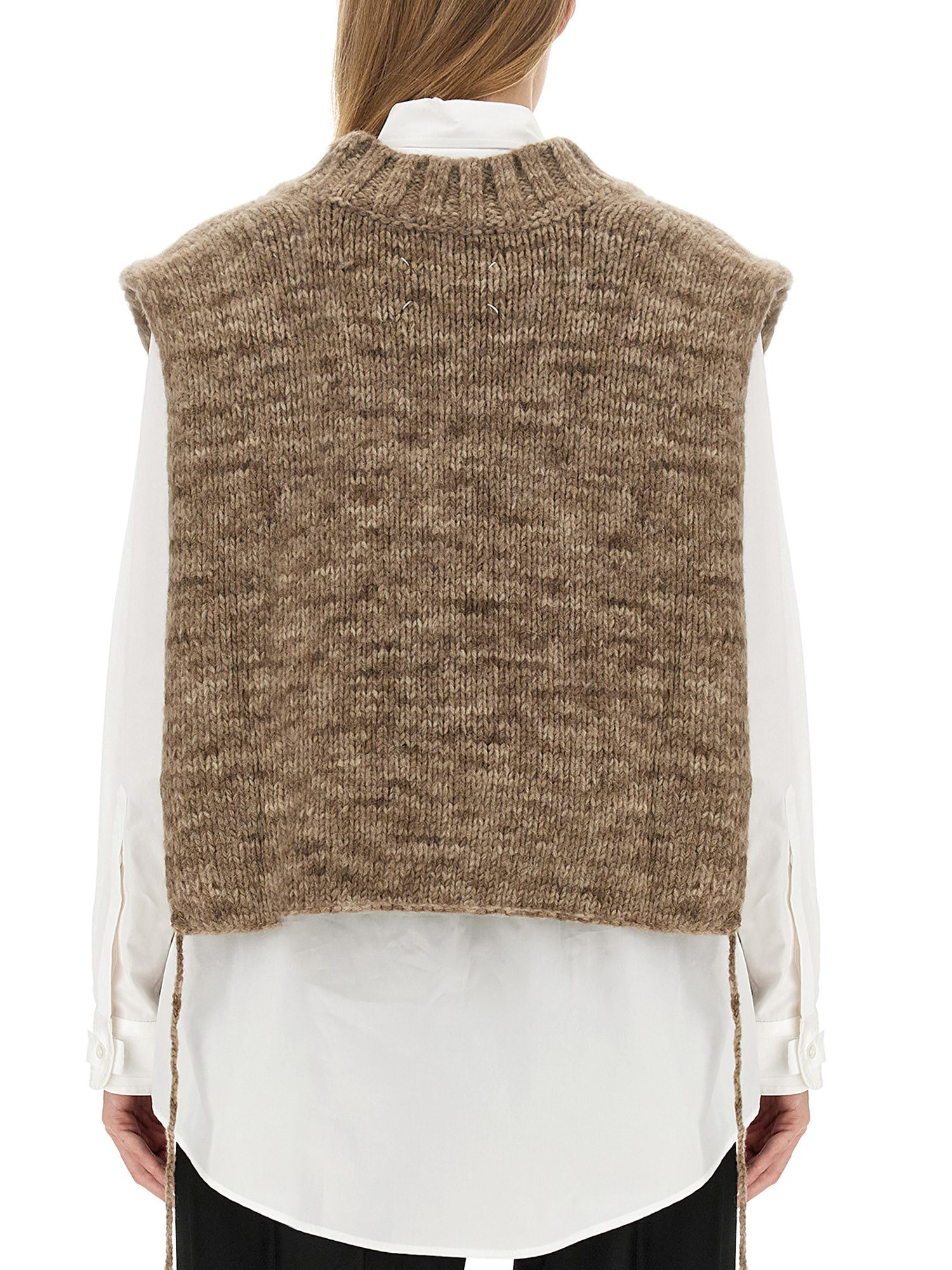 MAISON MARGIELA    VEGETABLE DYED KNIT VEST