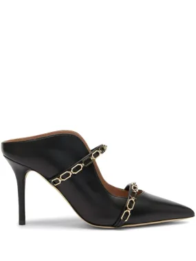 Malone Souliers 85mm Maureen leather mules - Black