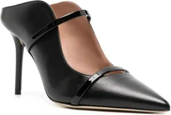 Malone Souliers Maureen 85mm leather mules Black