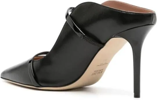 Malone Souliers Maureen 85mm leather mules Black