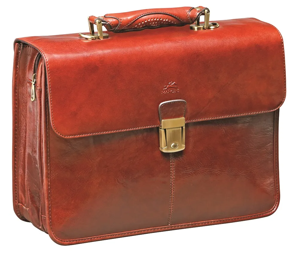 Mancini Double Compartment Briefcase 