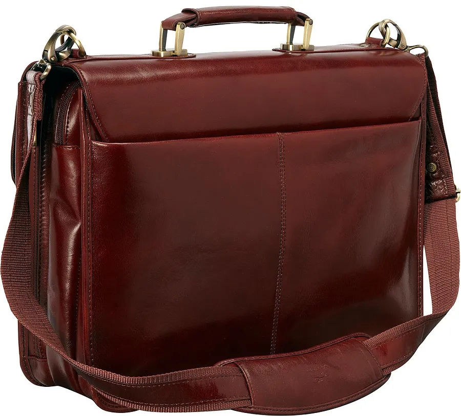 Mancini Double Compartment Briefcase 