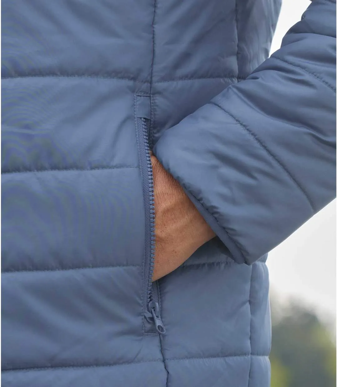 Men's Blue Puffer Jacket 