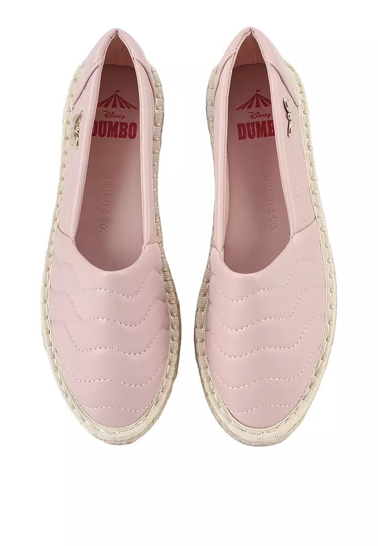 Milliot & Co. Disney Dumbo Little Side Kick Rounded Toe Espadrilles