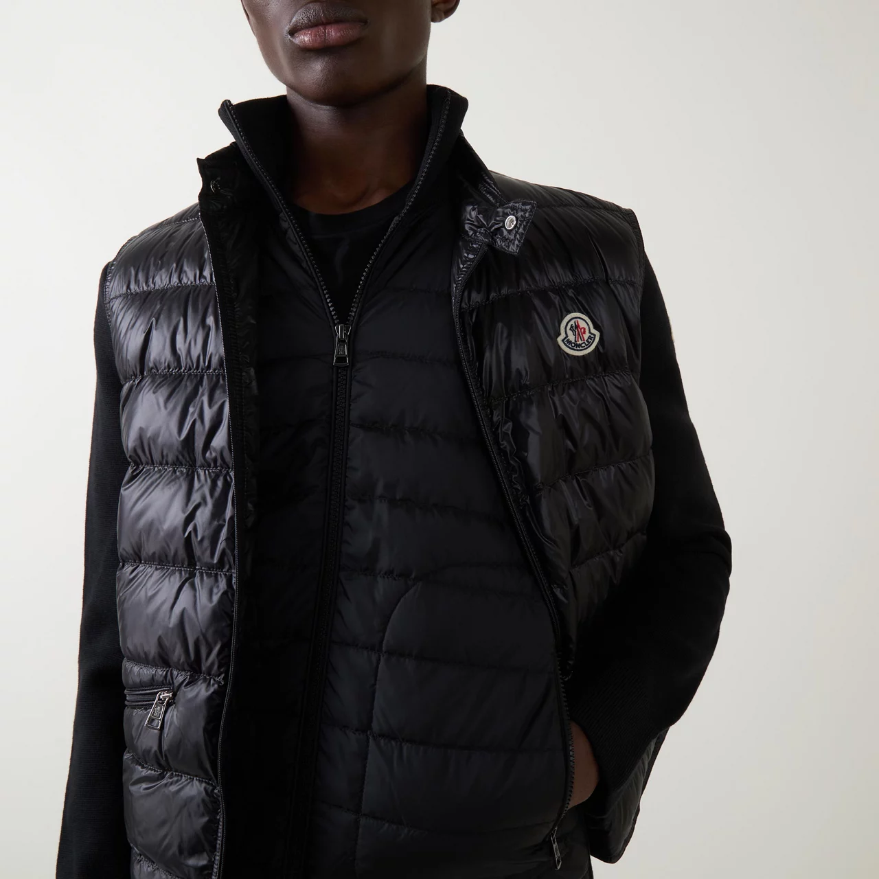 MONCLER Gui Down Puffer Gilet - Black