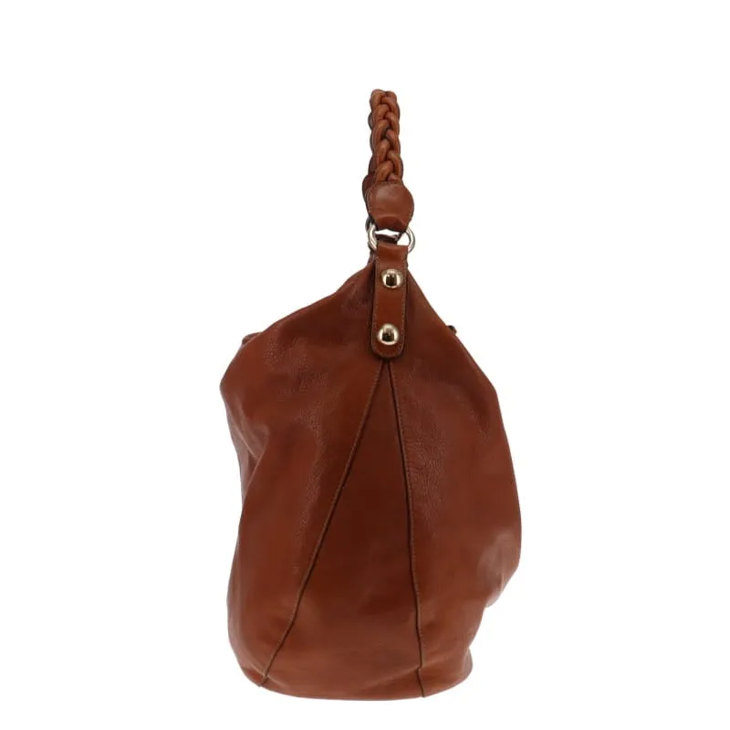 Mulberry Soft Spongy Oak Large Daria Braided Handle Hobo