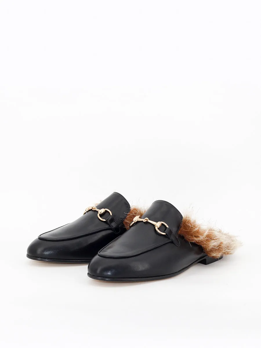 Mules Saint Tropez piel coy  pelo