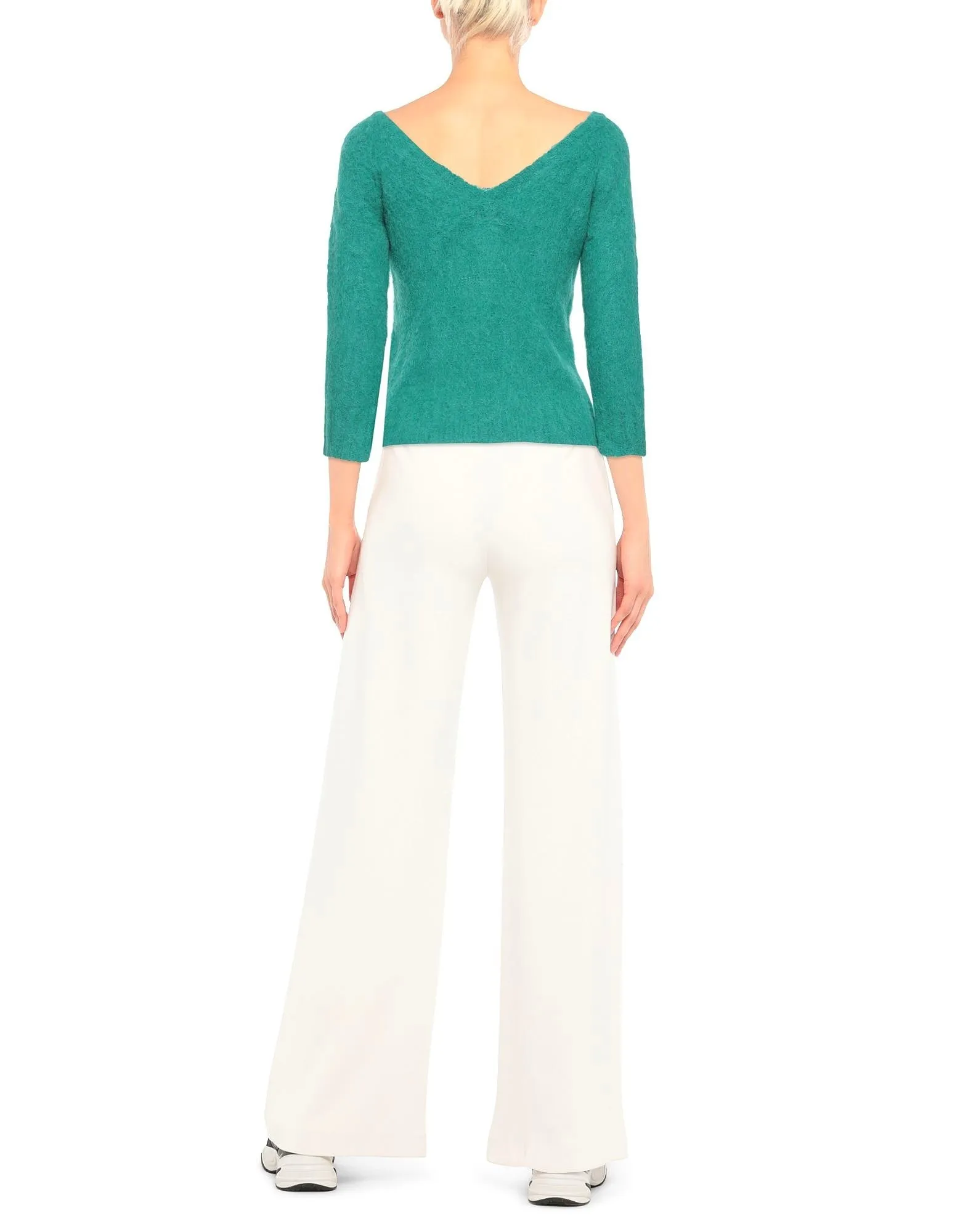 N21 numero ventuno  |Casual Style Wool Nylon Cropped Plain Elegant Style