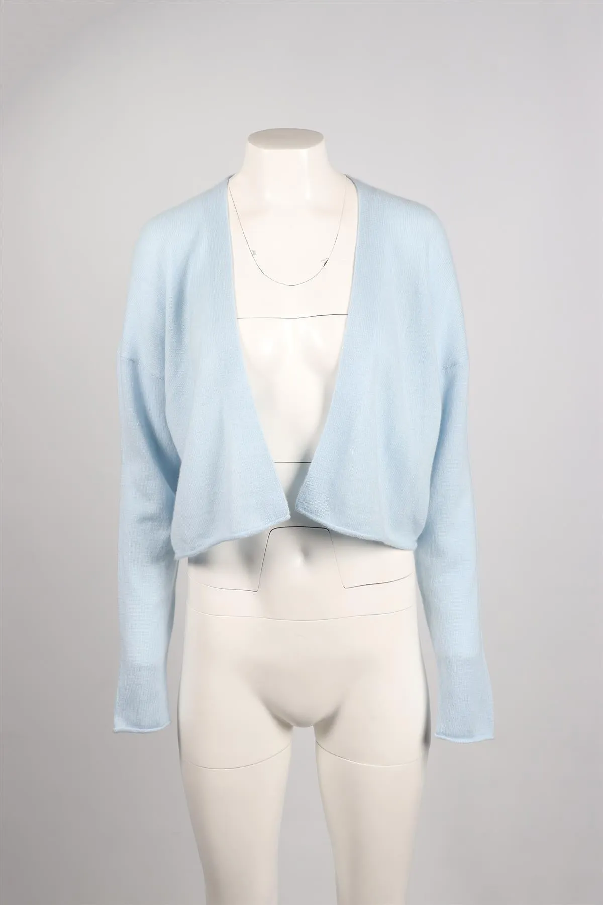 NAKED CASHMERE BLUE CASHMERE CARDIGAN SMALL