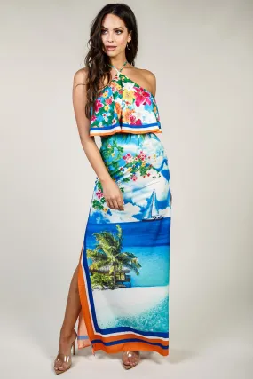 Nene Ocean Breeze Maxi Silky Island Dress