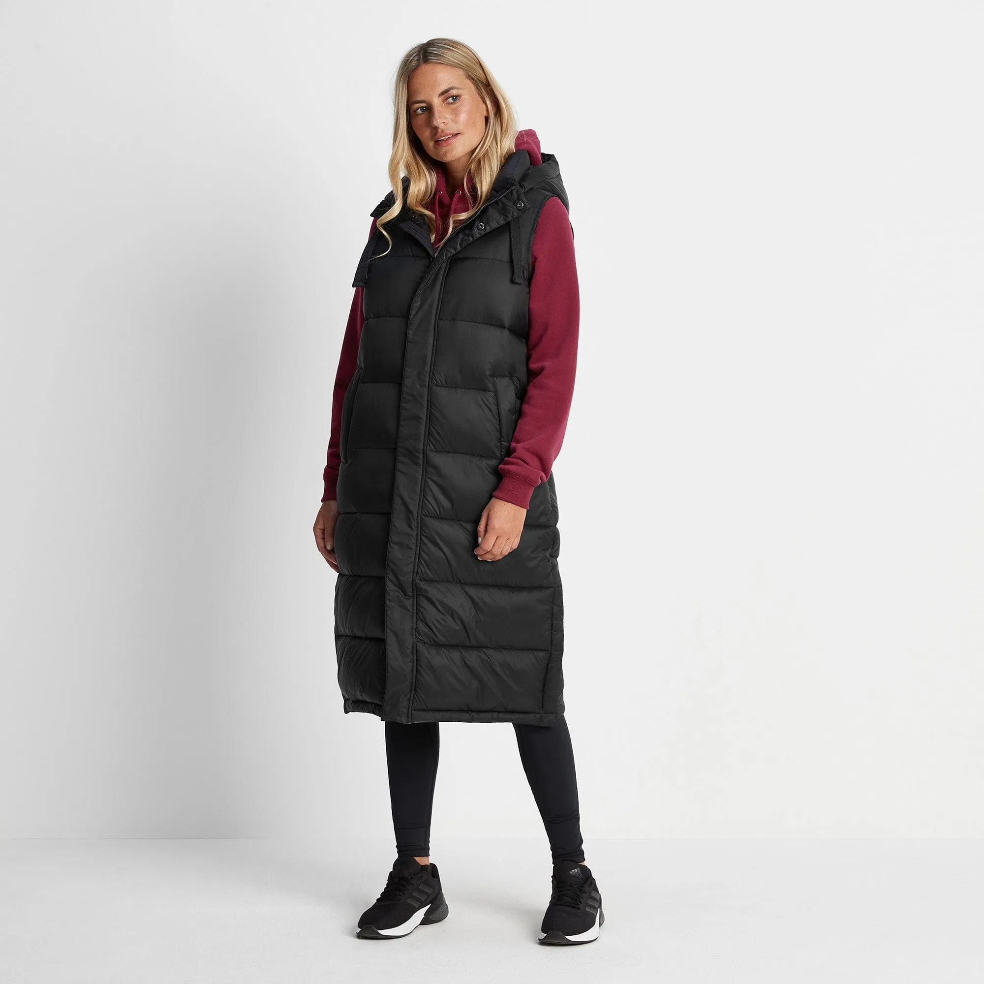 Newall Womens Long Padded Gilet - Black