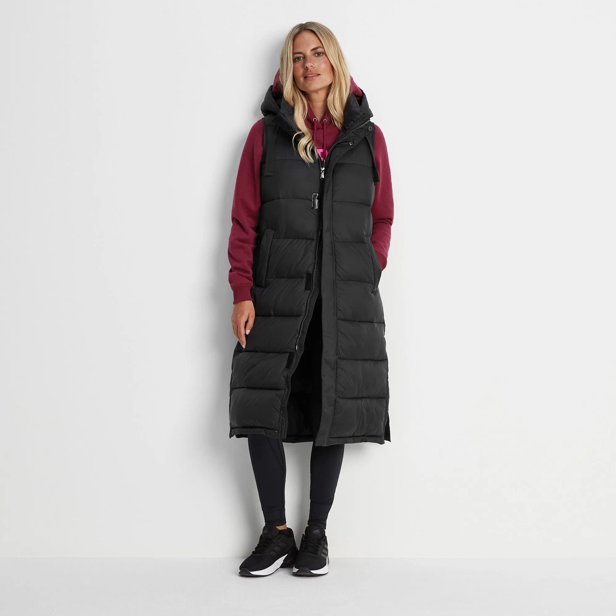 Newall Womens Long Padded Gilet - Black