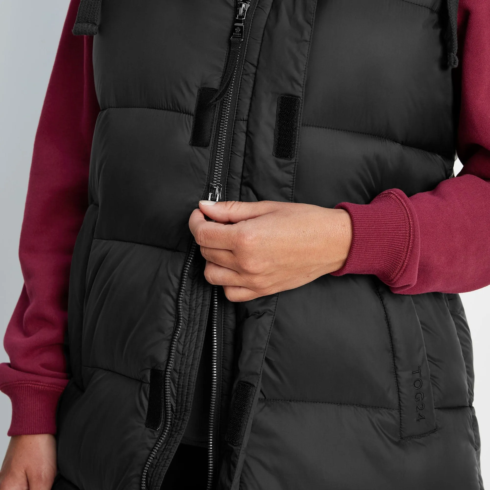 Newall Womens Long Padded Gilet - Black