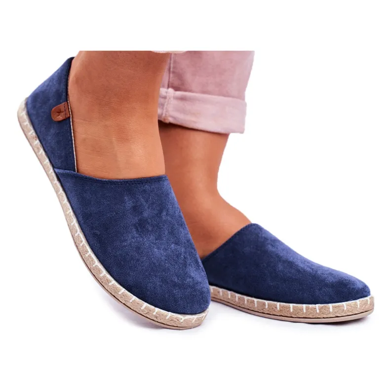 NEWS Women's Navy Blue Vulcan Slip-On Espadrilles