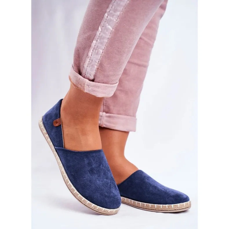 NEWS Women's Navy Blue Vulcan Slip-On Espadrilles