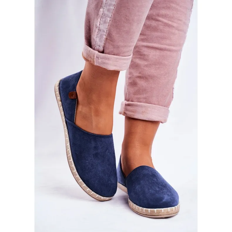 NEWS Women's Navy Blue Vulcan Slip-On Espadrilles