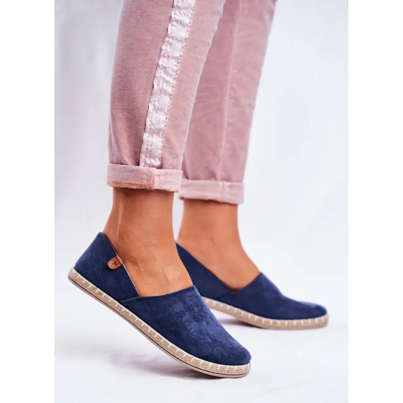 NEWS Women's Navy Blue Vulcan Slip-On Espadrilles