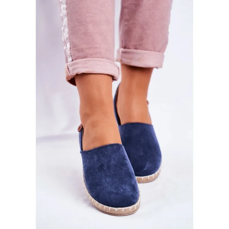 NEWS Women's Navy Blue Vulcan Slip-On Espadrilles