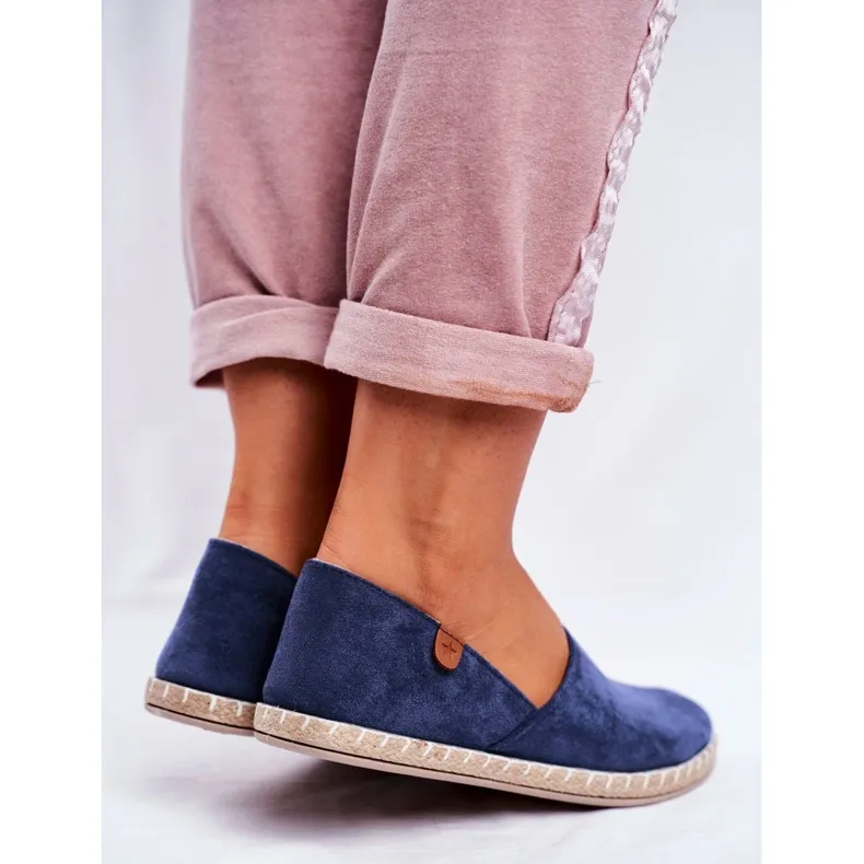 NEWS Women's Navy Blue Vulcan Slip-On Espadrilles