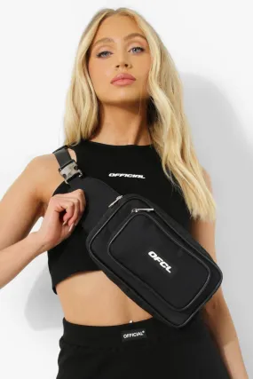 Nylon Fanny Pack With Official Tab