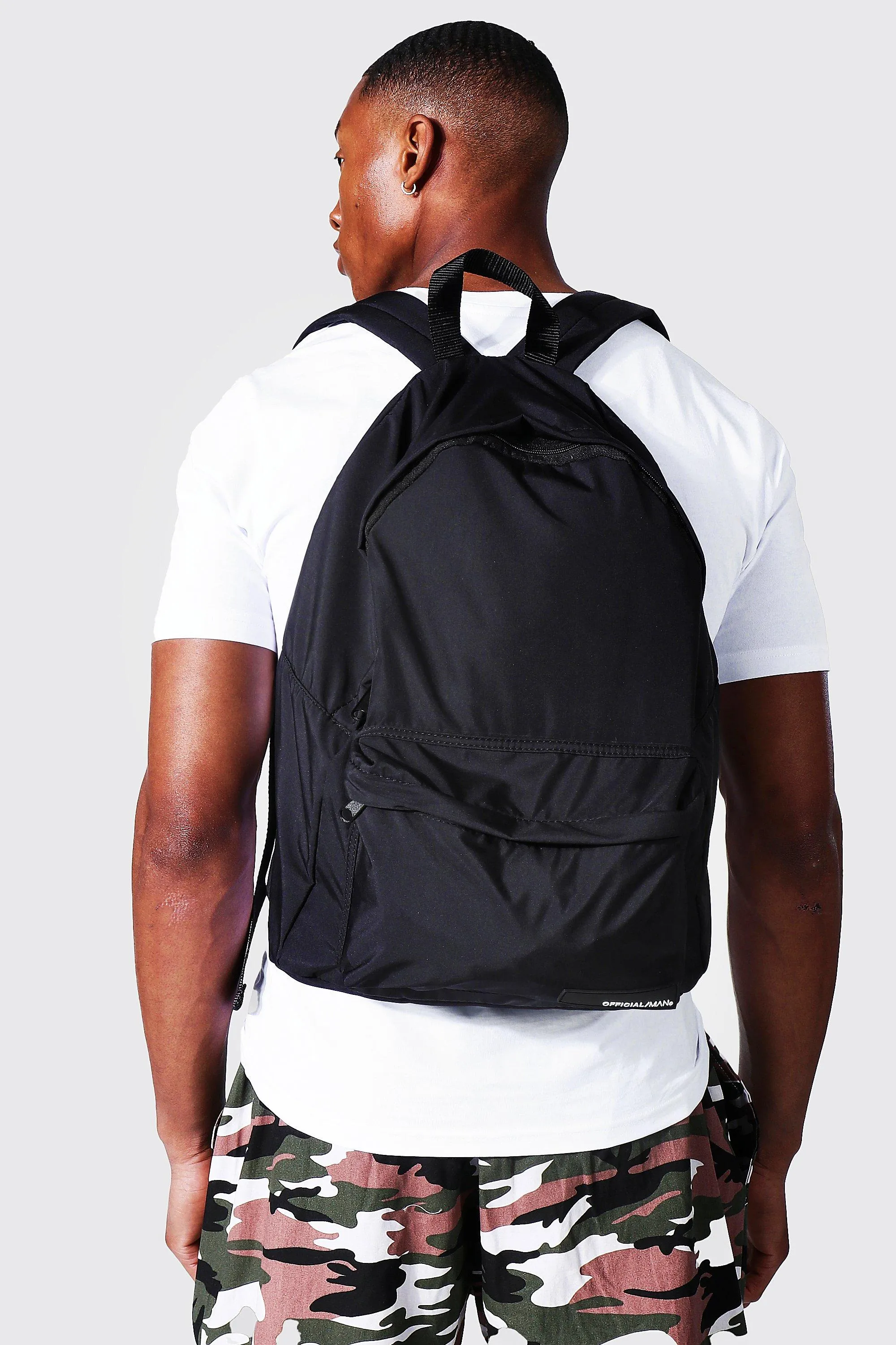 Official Man Nylon Rucksack | boohooMAN UK