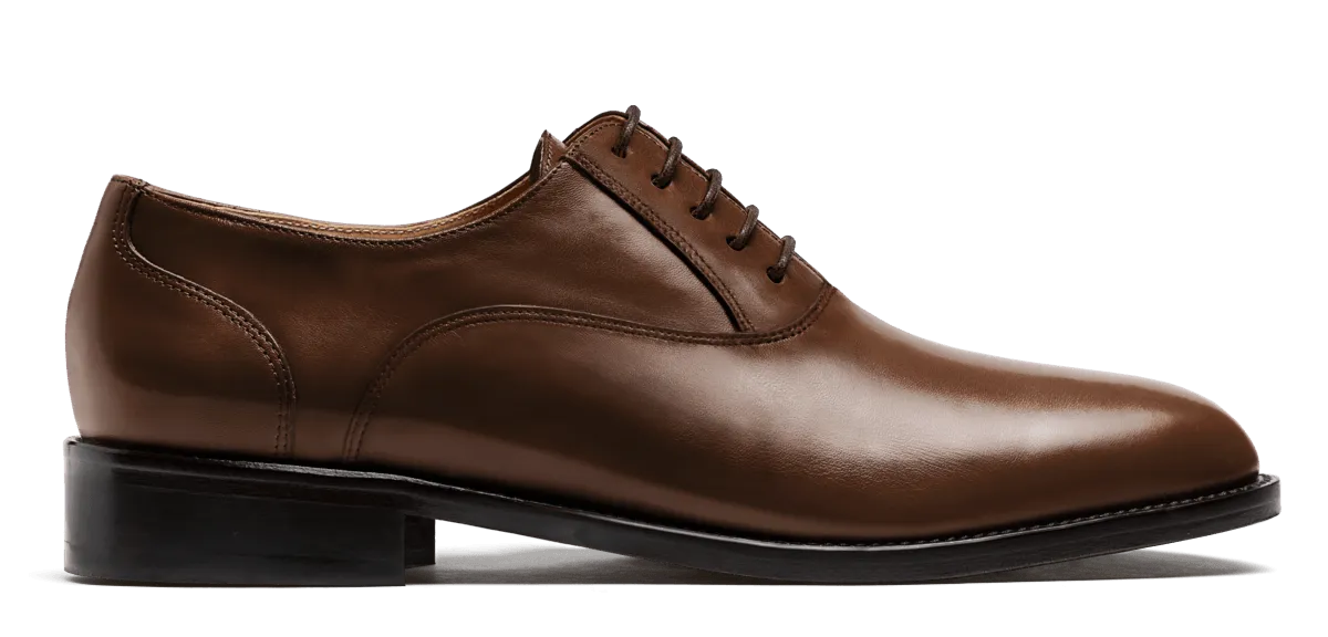 Oxfords in brown leather