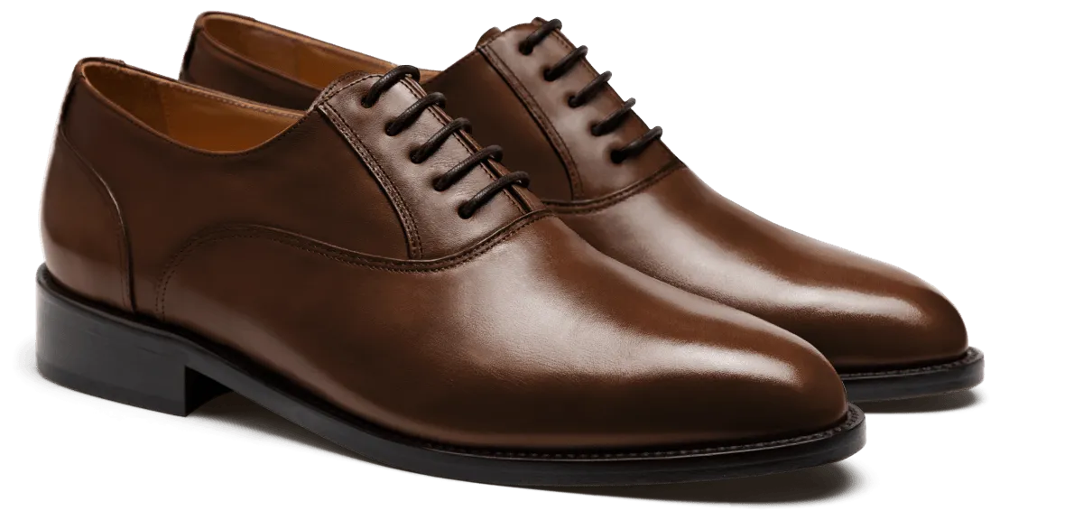 Oxfords in brown leather