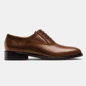 Oxfords in brown leather