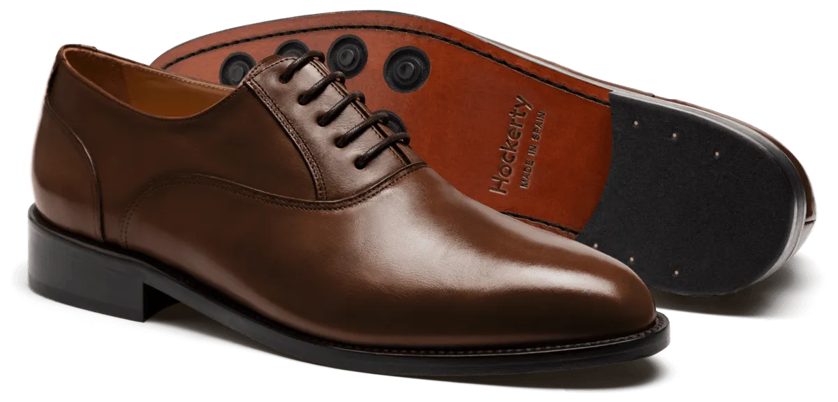 Oxfords in brown leather