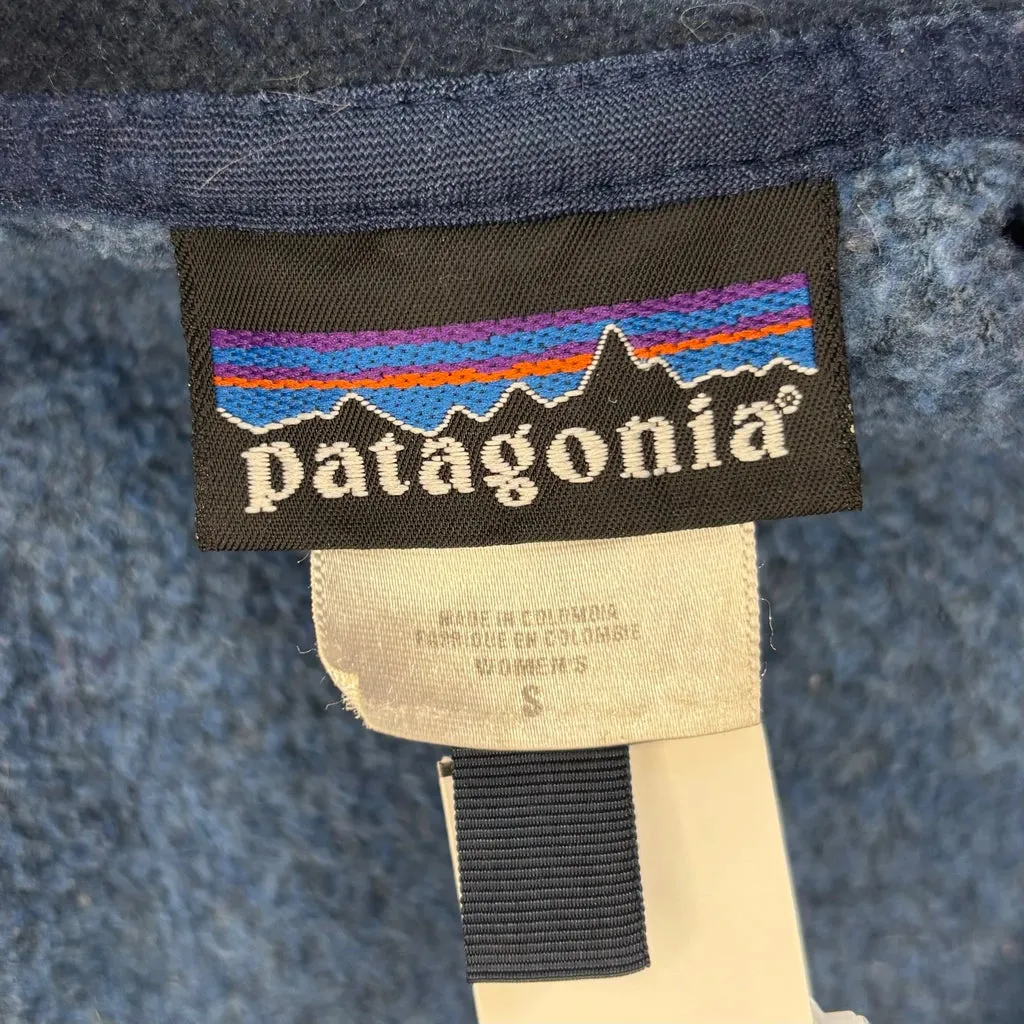 Patagonia Fleece Gilet - Small Blue Polyester